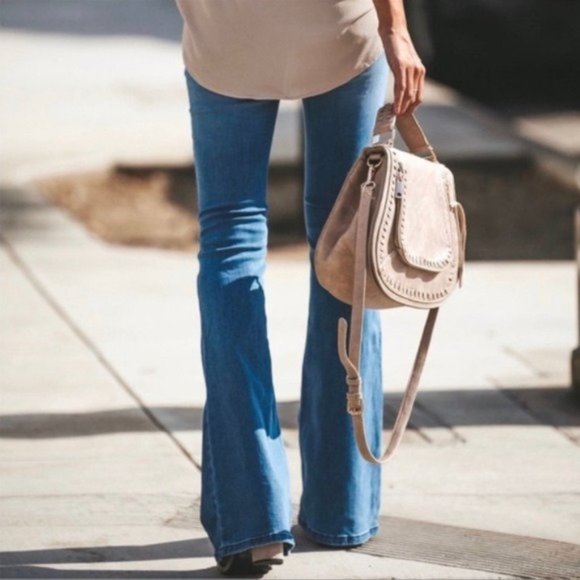 FINAL PRICE!! KanCan Light Blue Flare Jeans - Picture 3 of 8